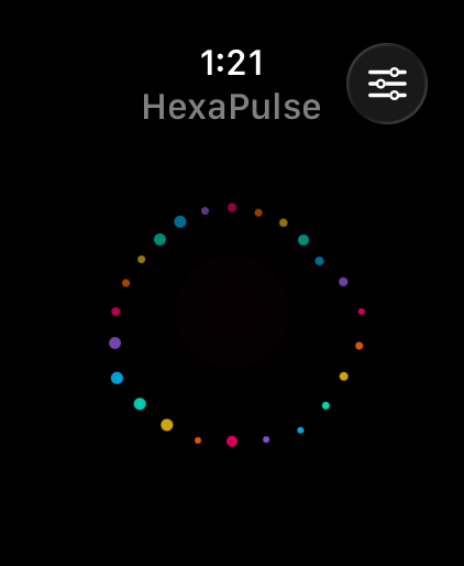 HexaPulse geometric visualizer screenshot